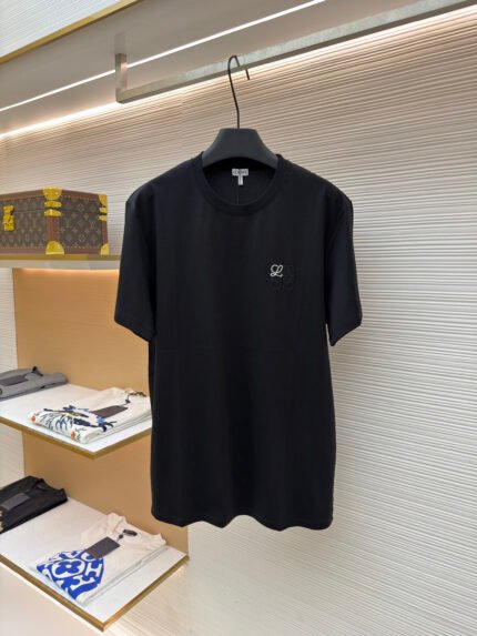 Loewe Anagram Embroidered Short-Sleeve Top