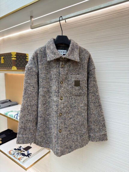 Loewe Wool-Blend Shirt Jacket