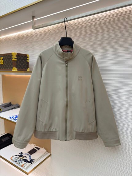 Loewe Mercerized Wool Embroidered Coat