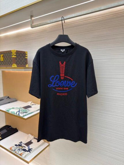 Loewe Letter-Print Pleated Adjustable T-Shirt