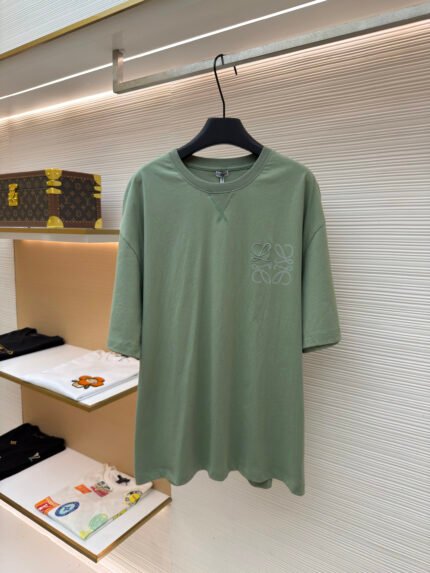 Loewe Anagram Embroidered Short-Sleeve Top