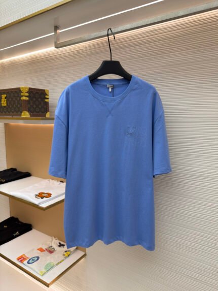 Loewe Anagram Embroidered Short-Sleeve Top