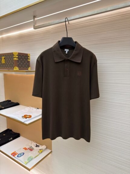 Loewe Anagram Embroidered Polo Shirt