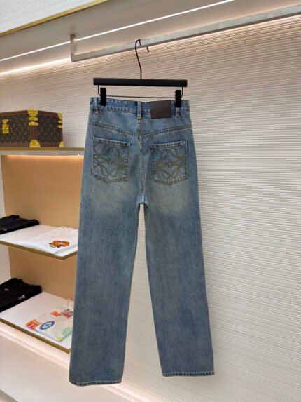 Loewe Anagram Embroidered Jeans