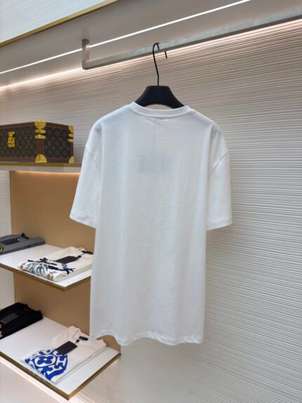 Loewe Short-Sleeve Shirt with Patch Pocket and Embroidery