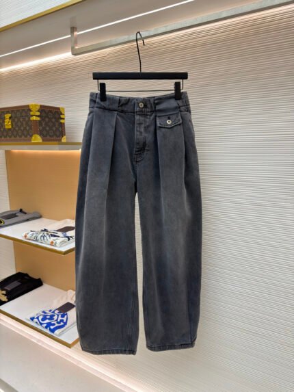 Loewe leather patch jeans