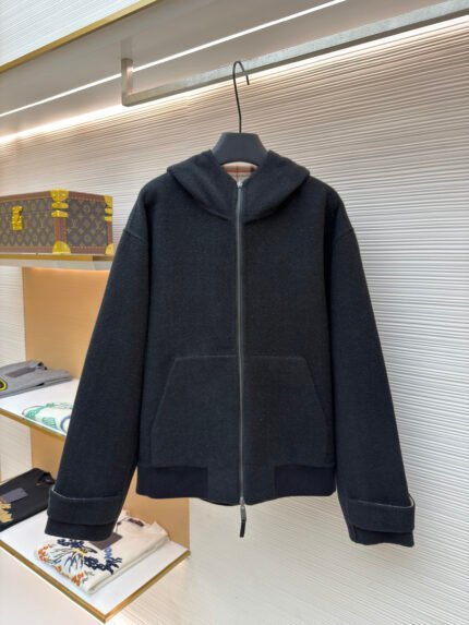 Burberry Reversible Wool Hooded Coat