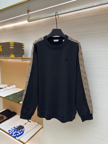 BURBERRY Crew-Neck Sweatshirt with Webbing Trim