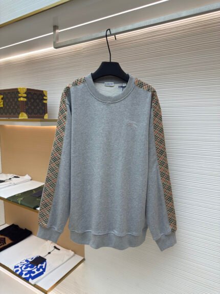 BURBERRY Crew-Neck Sweatshirt with Webbing Trim