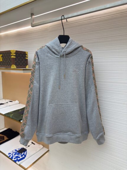 BURBERRY Webbing-Trimmed Hooded Sweatshirt
