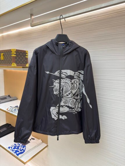 Burberry Equestrian Knight Logo Nylon Jacket