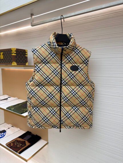 Burberry Check Logo Down Vest