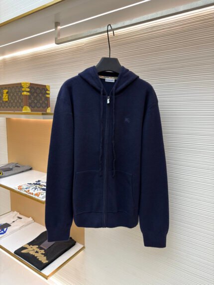 Burberry Embroidered Zip Cardigan