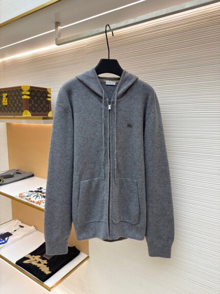 Burberry Embroidered Zip Cardigan
