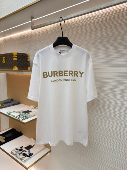 Burberry Logo Letter Print Crew-Neck Short-Sleeve Pullover