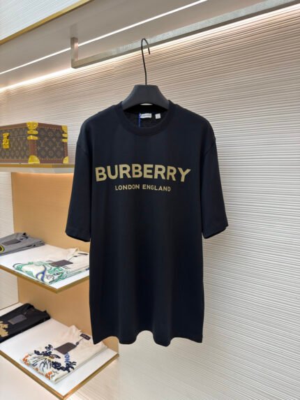 Burberry Logo Letter Print Crew-Neck Short-Sleeve Pullover