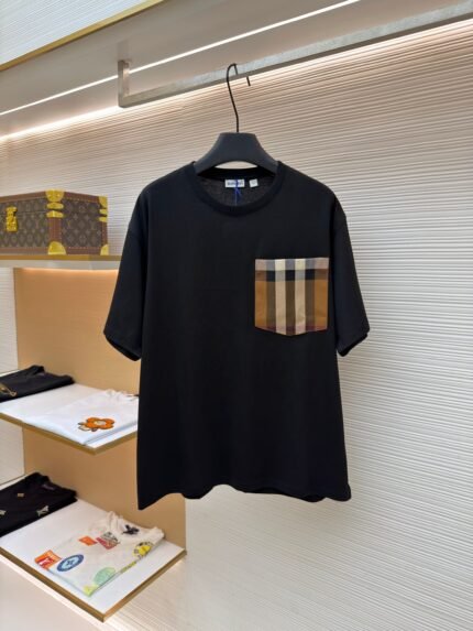 Burberry Pocket Plaid Short-Sleeve Shirt