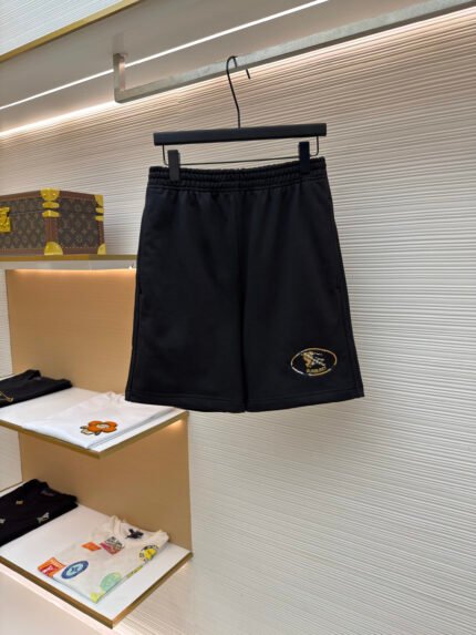 Burberry Check & Knight Crest Shorts