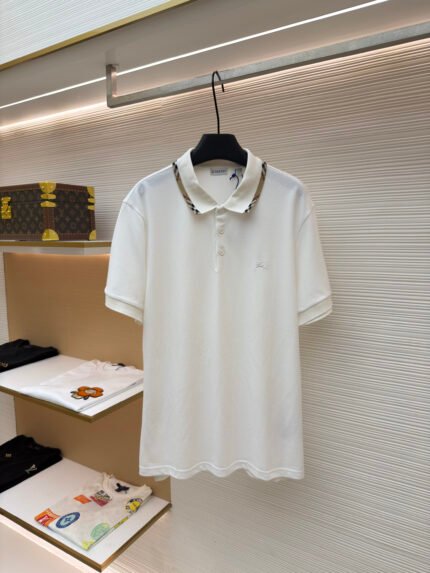 Burberry Check-Trimmed Polo Shirt