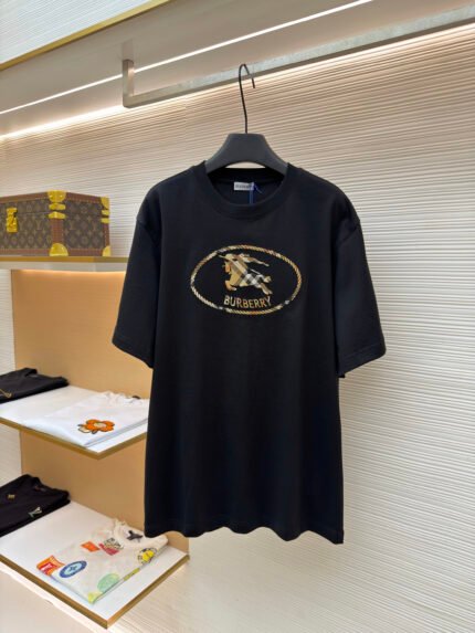 Burberry Equestrian Knight Embroidered T-Shirt