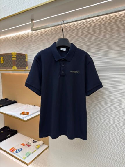 Burberry Letter-Embroidered Polo Shirt