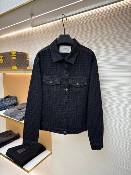 Fendi All-Over FF Denim Jacket