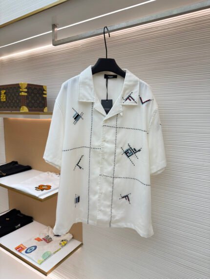 Fendi Cut-Thread Embroidered Shirt