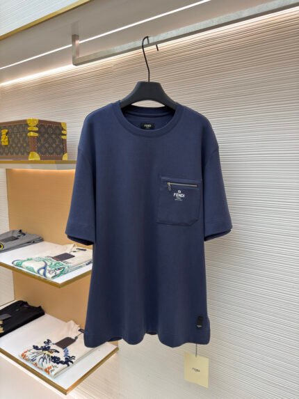 Fendi Printed Pocket Short-Sleeve Shirt