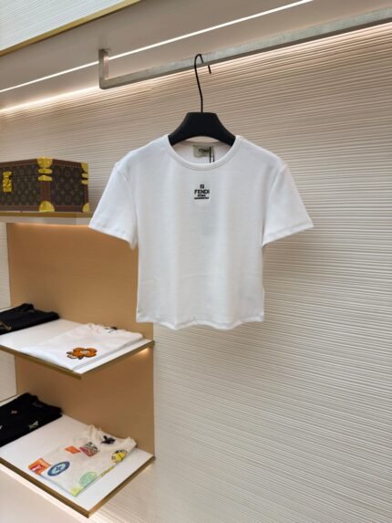 Fendi Roma Embroidered Short-Sleeve Top [Women's]