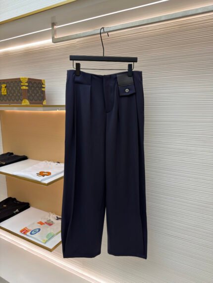 Loewe Casual Trousers with Leather Patch
