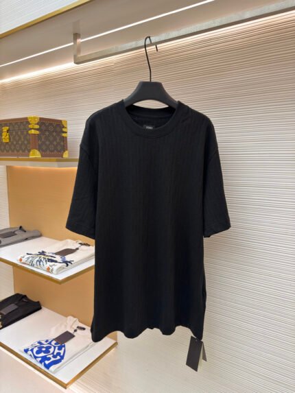 Fendi FF Jacquard Short-Sleeve Top