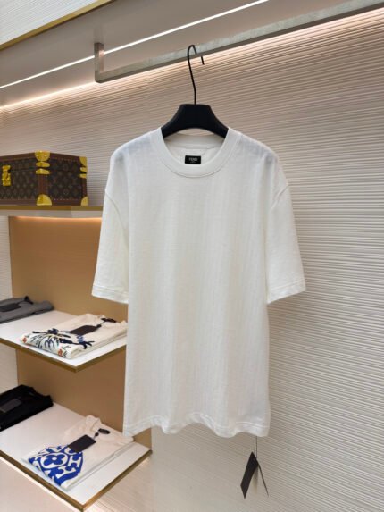 Fendi FF Jacquard Short-Sleeve Top