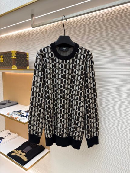 Fendi Optical Jacquard Sweater