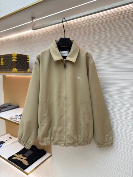 Celine Embroidered Triomphe Zip Blouson
