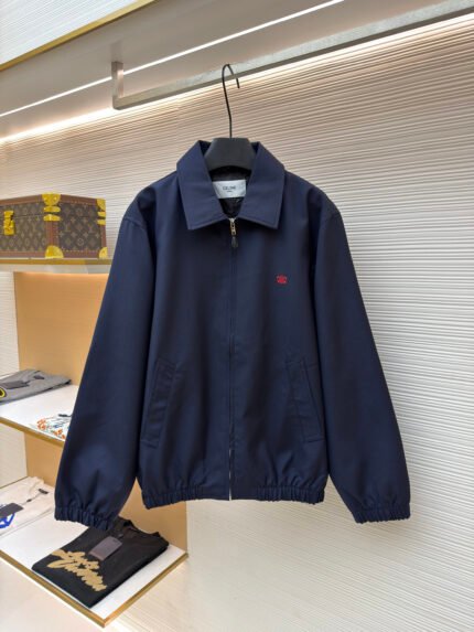 Celine Embroidered Triomphe Zip Blouson