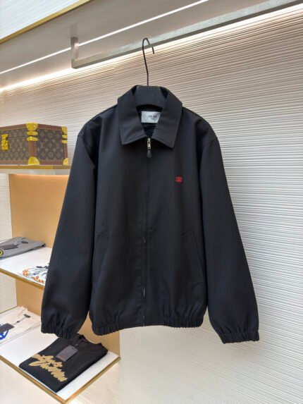 Celine Embroidered Triomphe Zip Blouson