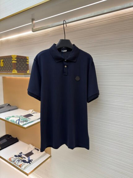 Moncler Logo-Patch Cotton Piqué Polo Shirt