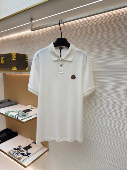 Moncler Logo-Patch Cotton Piqué Polo Shirt