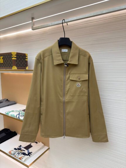 Moncler Logo-Detailed Zip-Front Shirt Jacket