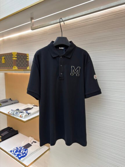 Moncler Towel-Embroidered Polo Shirt
