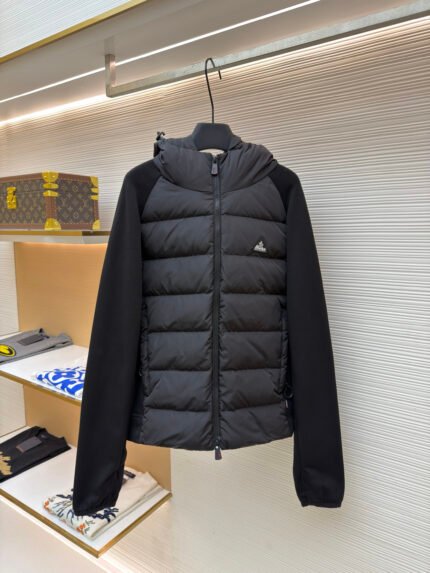 Moncler Logo-Panelled Down Jacket
