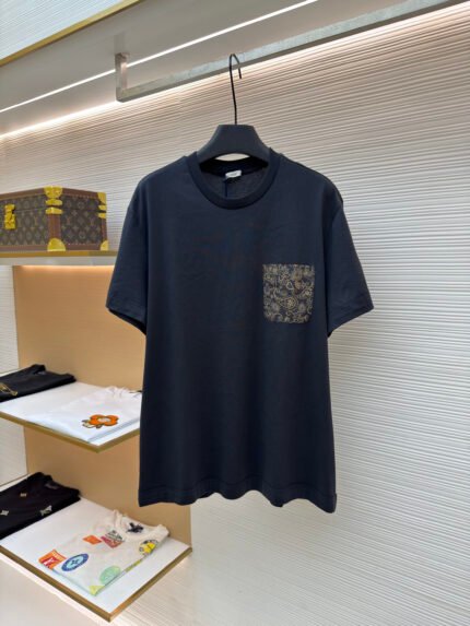 Moncler Paisley-Print Cotton Short-Sleeve Top