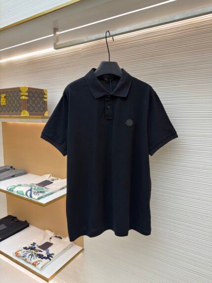 Moncler Logo-Patch Cotton Piqué Polo Shirt